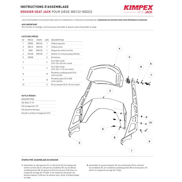 Kimpex SeatJack Passenger Seat