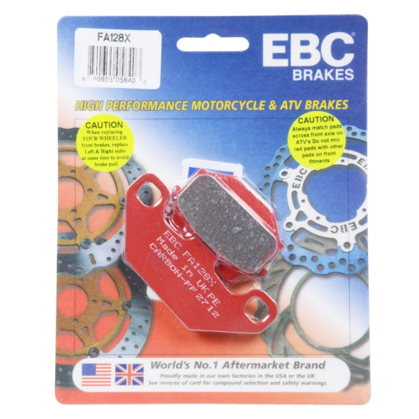 EBC  "X" Carbon Graphite Brake Pad Organic - Front Right, Front left