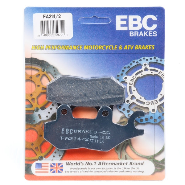 EBC  “X” Series Moto-X Sport & Enduro Brake Pad Organic - Rear left
