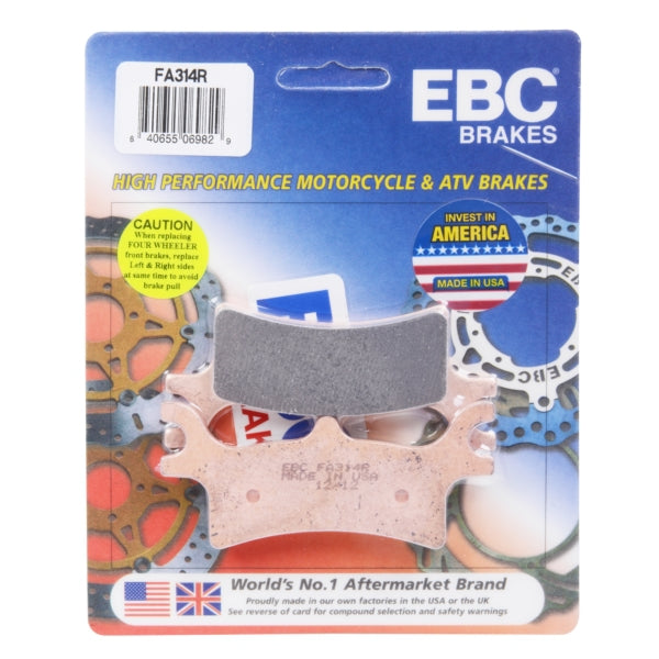 EBC  “R“ Long Life Sintered Brake Pad Sintered metal - Rear Right, Rear left