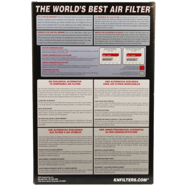 K&N High-Flow OEM Air Filter YAMAHA