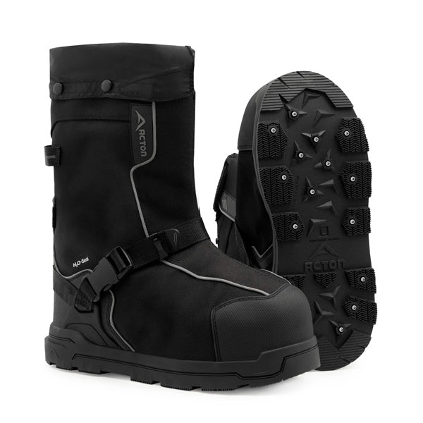Acton Frostshield primaloft insulated overshoes with cleats Unisex