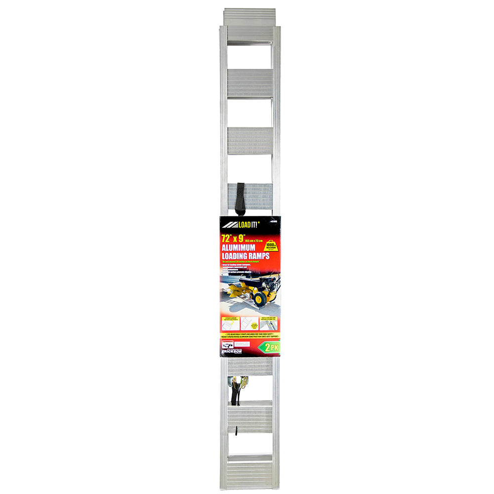 (2) 9" X 72" 1000 Lb Straight  Aluminum Ramps