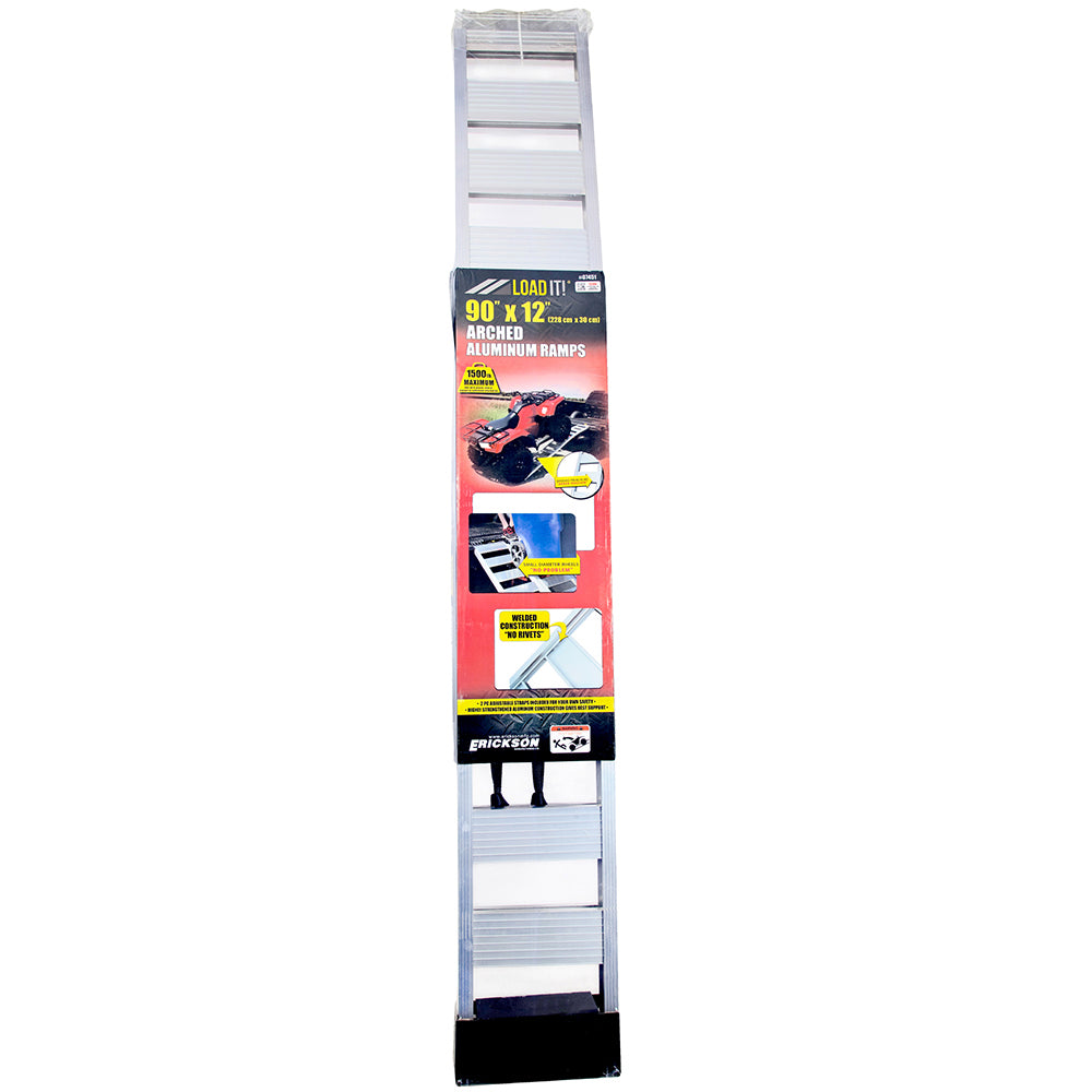 (2) 12"X90" Arched Aluminum Ramp 1500 Lb Per Pair