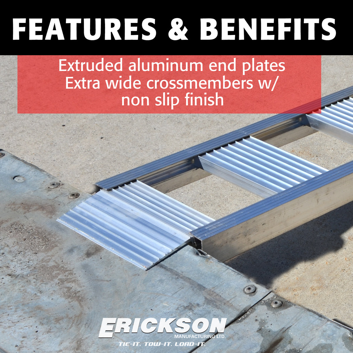 (2) 9" X 72" 1000 Lb Straight  Aluminum Ramps