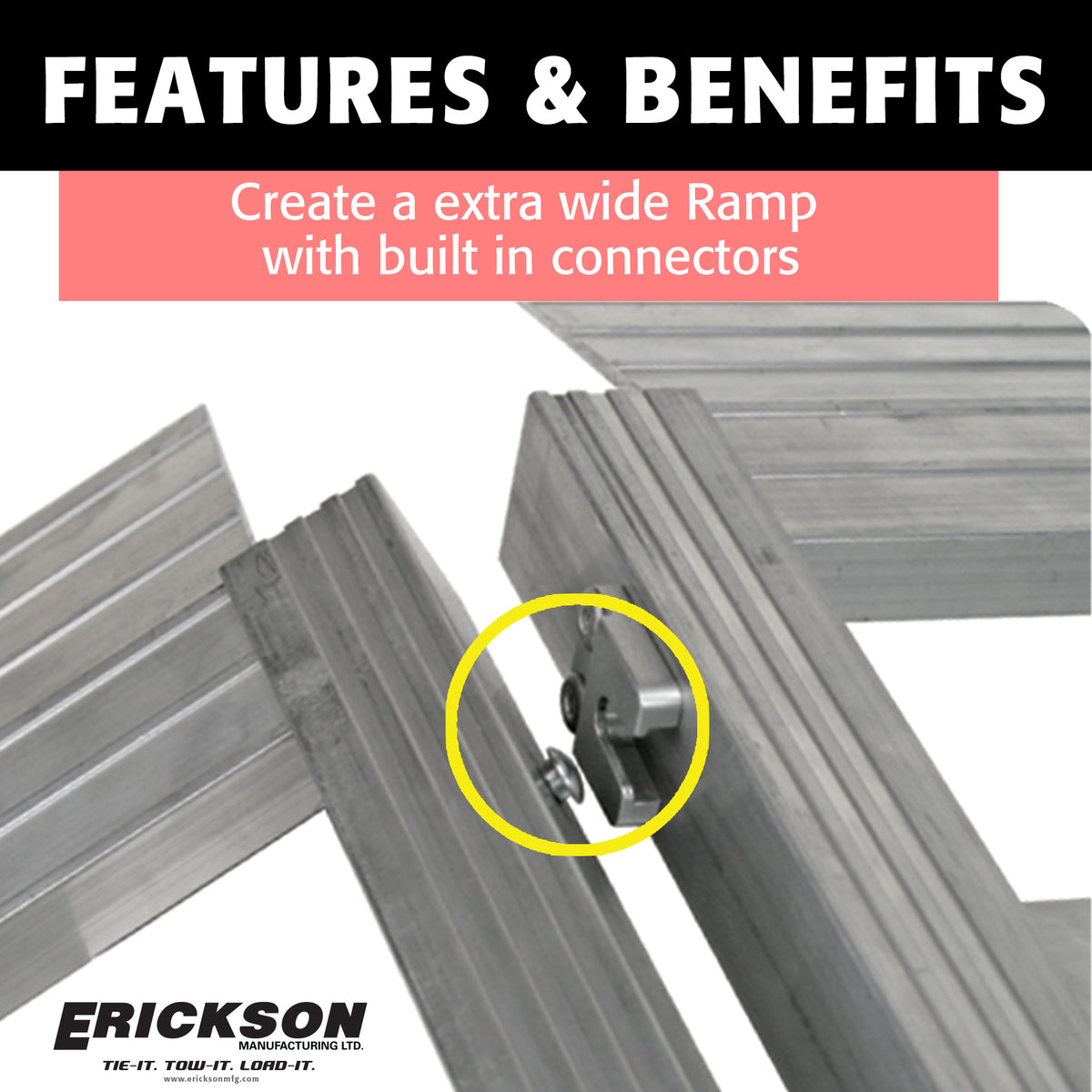 (2) 9" X 72" 1000 Lb Straight  Aluminum Ramps