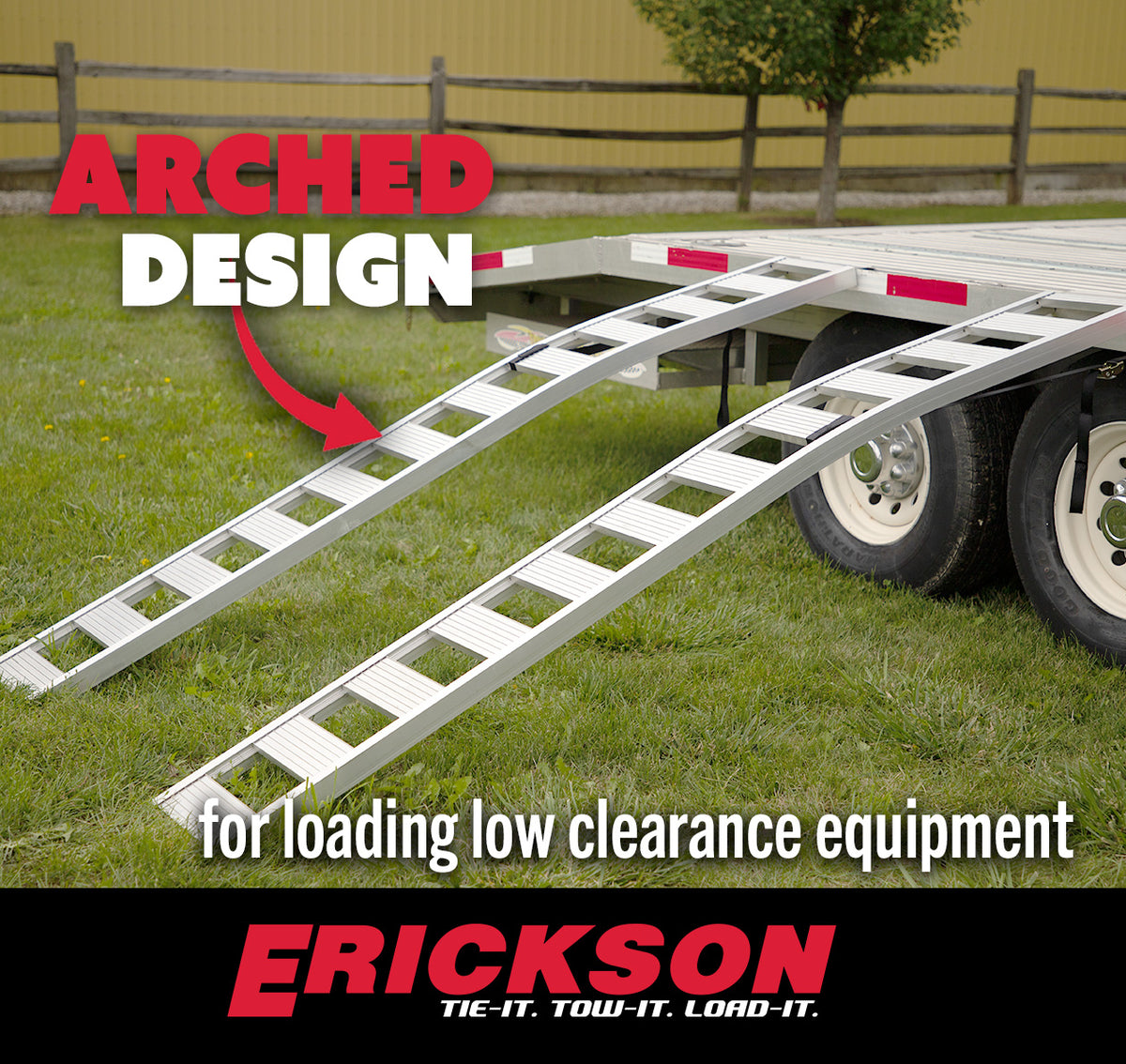 (2) 12"X90" Arched Aluminum Ramp 1500 Lb Per Pair