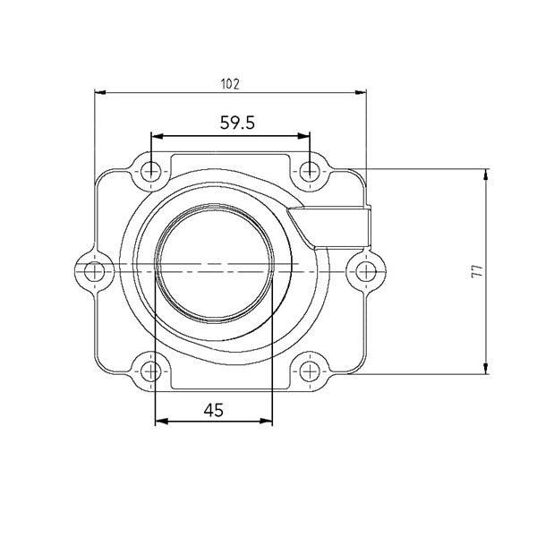 Kimpex Carburetor Adapter Mounting Flange POLARIS