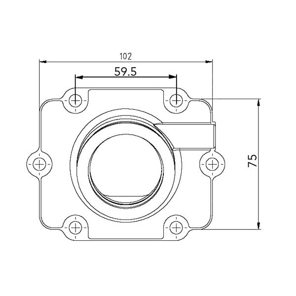 Kimpex Carburetor Adapter Mounting Flange POLARIS
