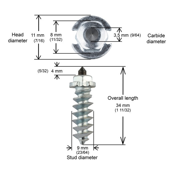 IGrip Tire Studs SS30 34 mm