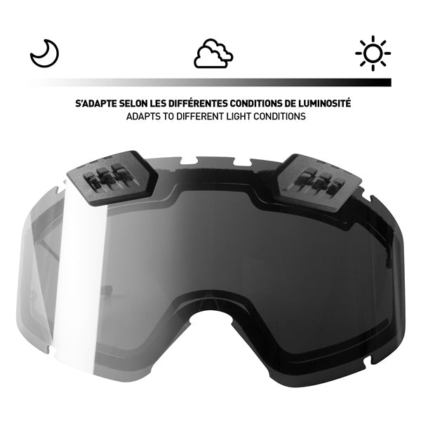 CKX Electric Photochromic 210°  Goggles Lens with adjustable Ventilation, Winter