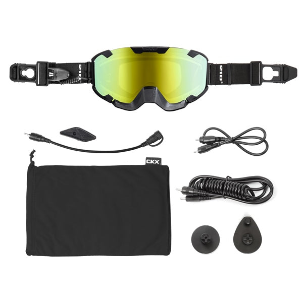 CKX Insulated Electric 210° Goggles for Trail Matte Black