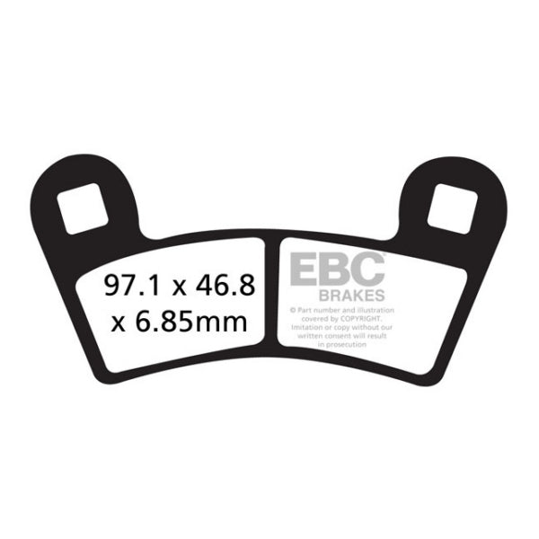 EBC  "SV" Severe Duty Brake Pad Sintered metal - Rear Right, Rear left