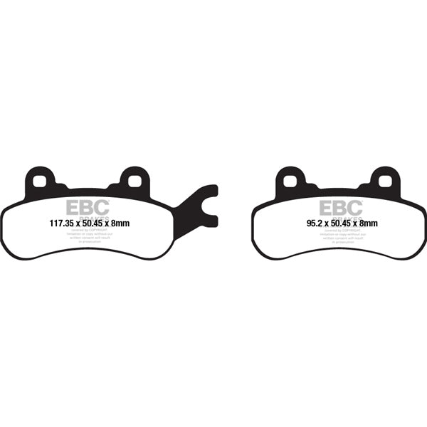 EBC  Double-H Superbike Brake Pad Sintered metal - Front left, Rear left