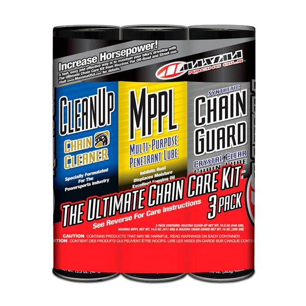Maxima Synthetic Chain Guard Care Combo Kit