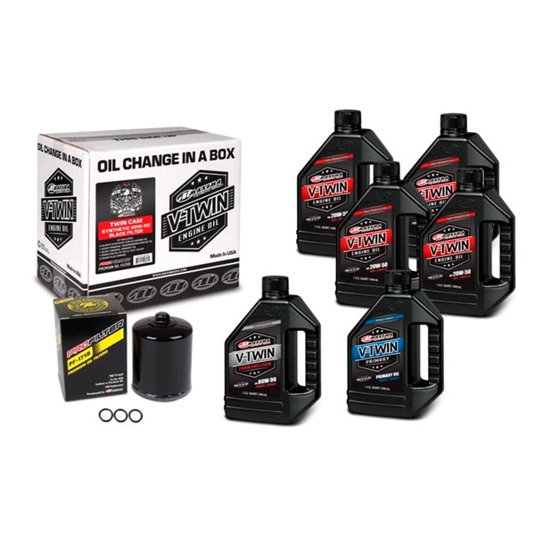 Maxima V-Twin Cam Full Oil Change Kit 20W50