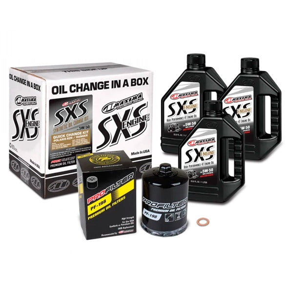 Maxima SXS Quick Oil Change Kit - Polaris RZR/Ranger 5W50
