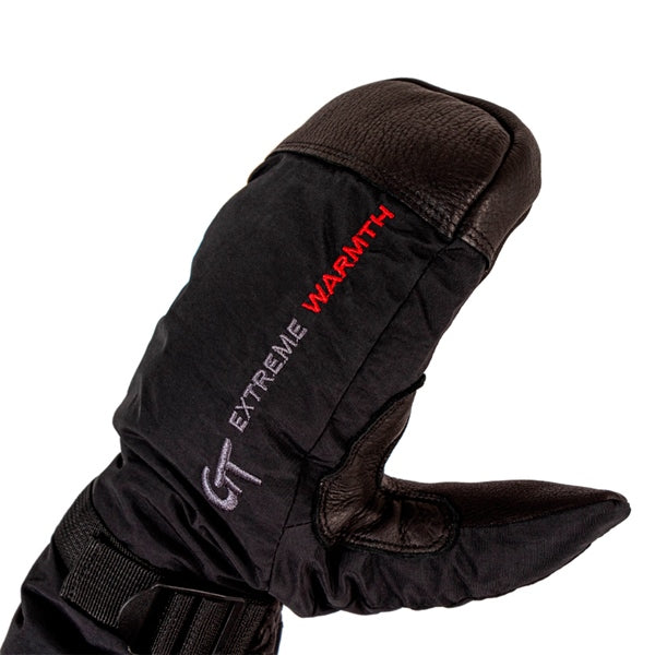 Green Trail Deer Leather Mittens Unisex
