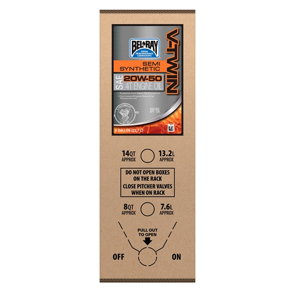 Bel-Ray V-Twin Semi-Syn Eng Oil 20W-50 6 gal. 20W50