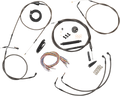 Complete Midnight Braided Handlebar Cable/Brake Line Kit — Standard