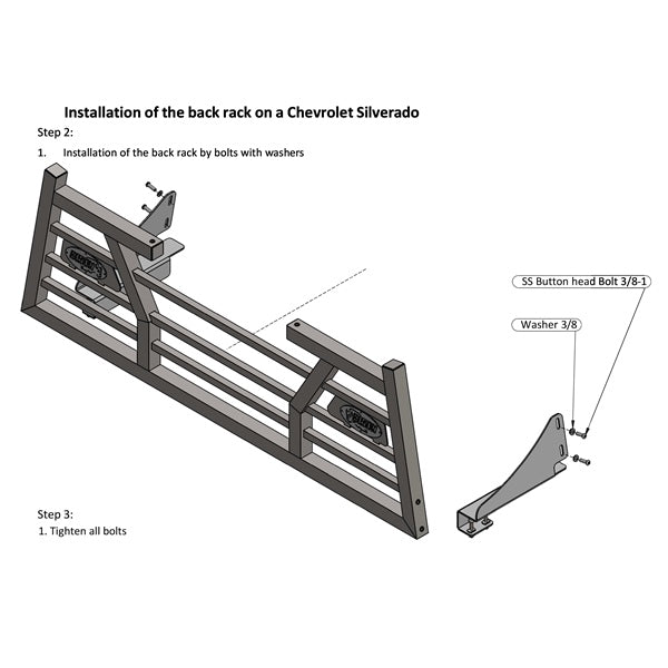 Bison Bumpers Mounting Bracket