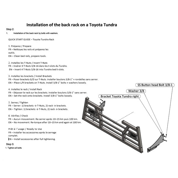 Bison Bumpers Mounting Bracket