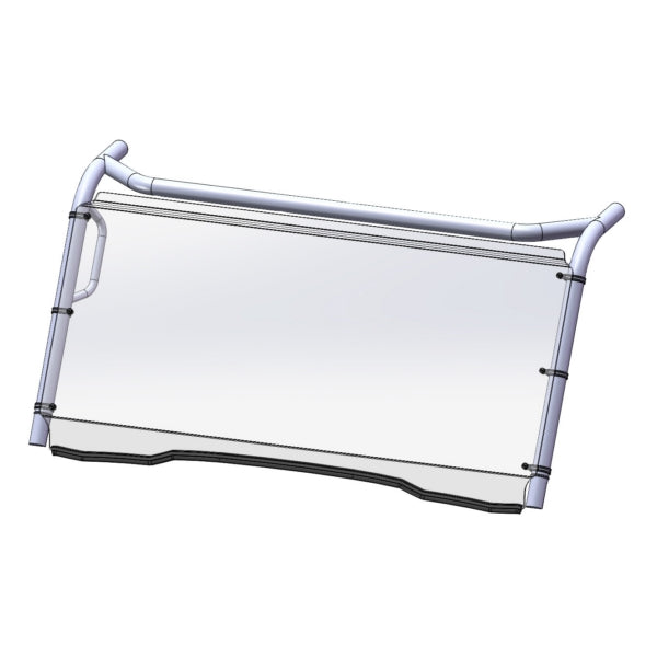 Direction 2 Full Windshield - Scratch resistant KAWASAKI
