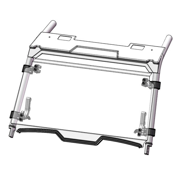 Direction 2 Tilt Windshield - Scratch Resistant POLARIS