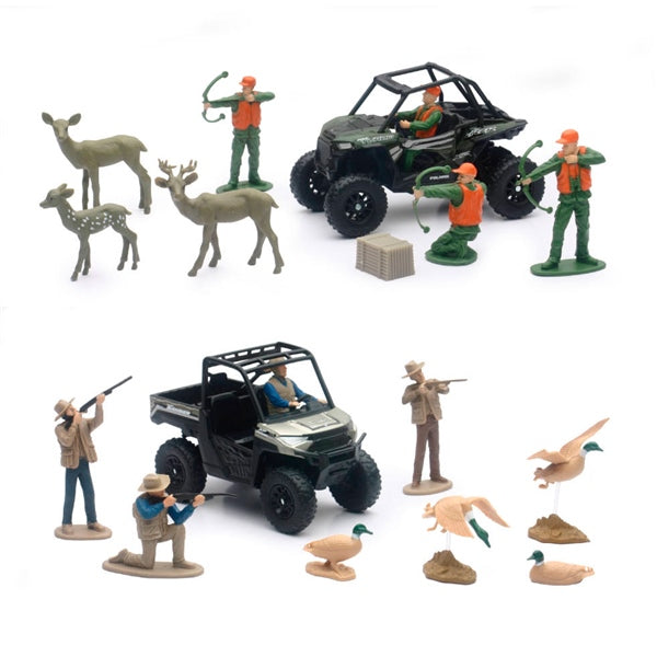 NewRayToys Wildlife Hunter with Polaris RZR/Polaris Scale Model