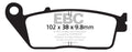 EBC  V-Pad Brake Pad Organic - Front Right, Front left, Rear Right, Rear left
