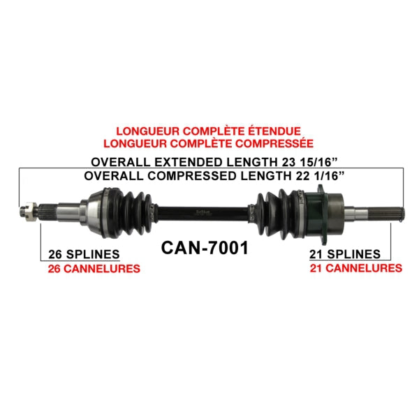 TrakMotive Complete Axle CAN-AM (BRP)
