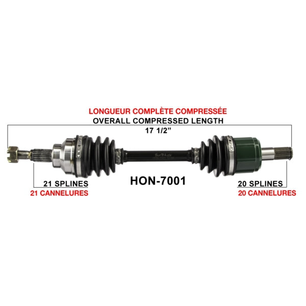 TrakMotive Complete Axle HONDA