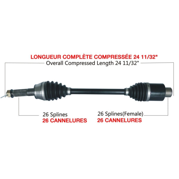 TrakMotiveHD Complete HD Axle POLARIS
