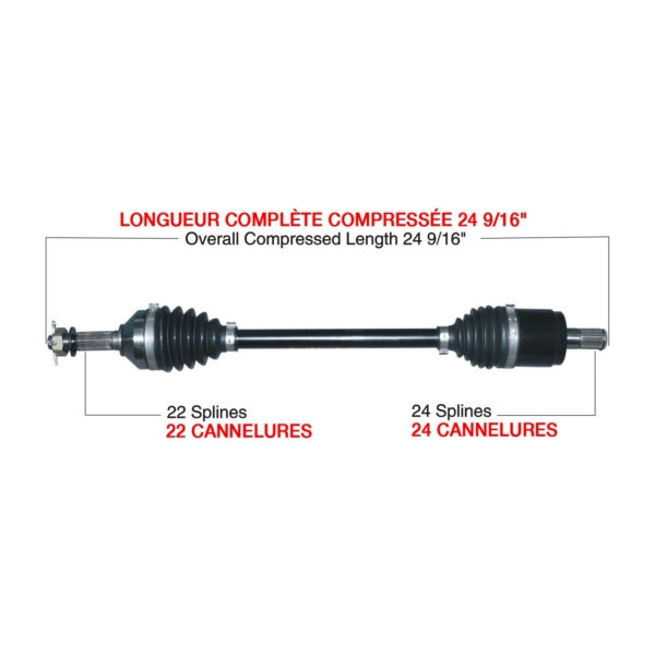 TrakMotiveHD Complete HD Axle KAWASAKI