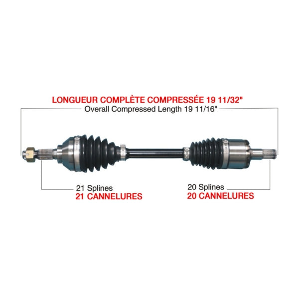 TrakMotiveHD Complete HD Axle KAWASAKI