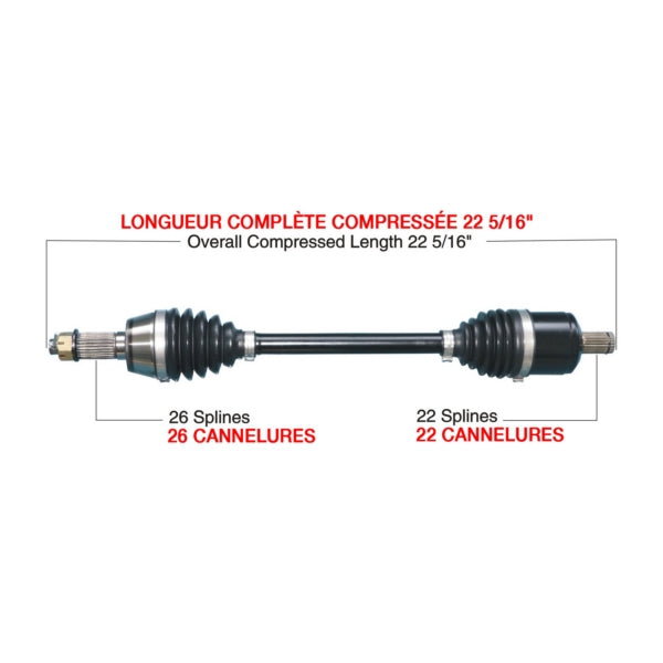 TrakMotiveHD Complete HD Axle POLARIS