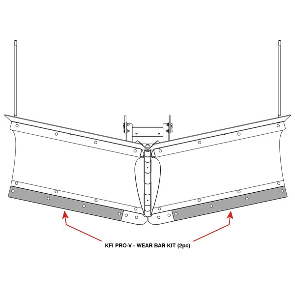 KFI Products Snow Plow Wear Bars