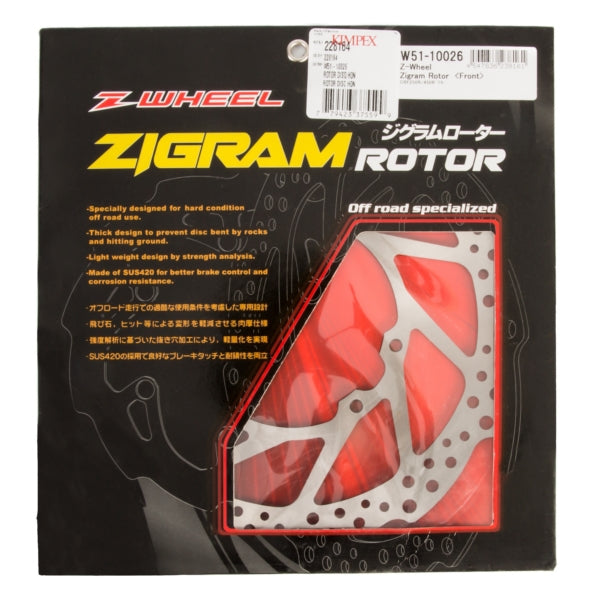 DRC/ZETA/UNIT Standard ZIGRAM Brake Rotor HONDA - Front