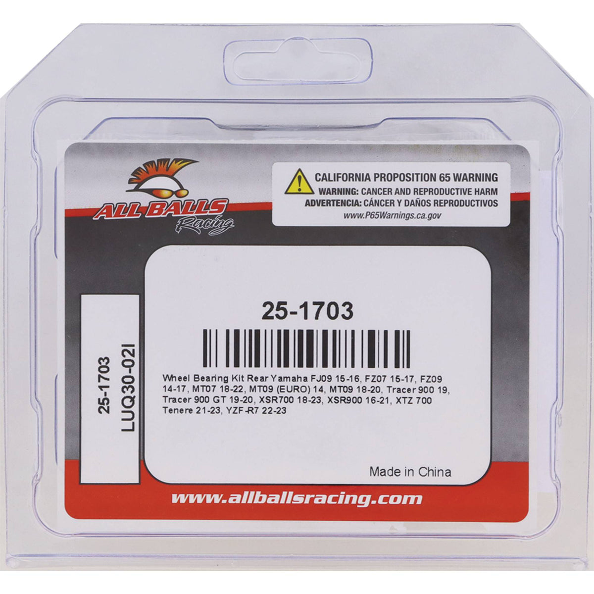 Rear Wheel Bearing & Seal Kit