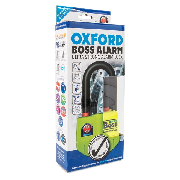 Oxford Products Boss Alarm Ultra Strong Alarm Disc Lock