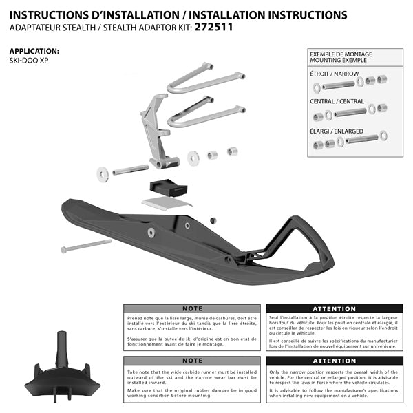 Kimpex Stealth Ski Adaptor