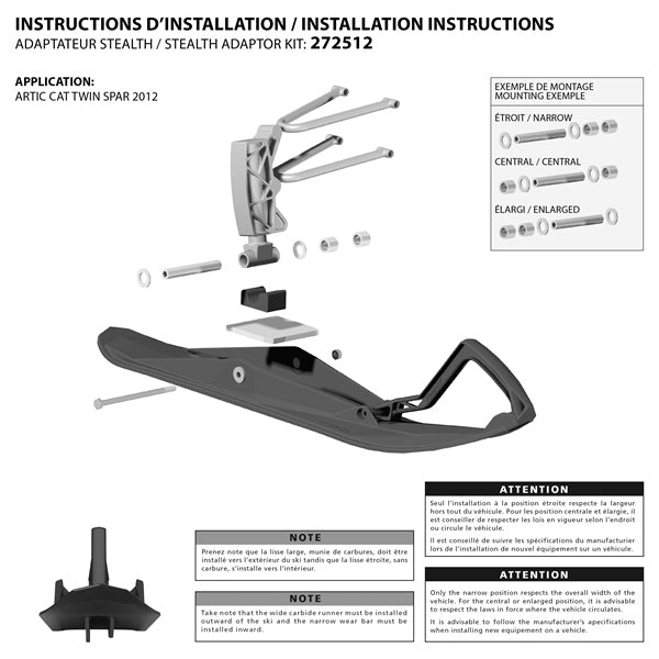 Kimpex Stealth Ski Adaptor