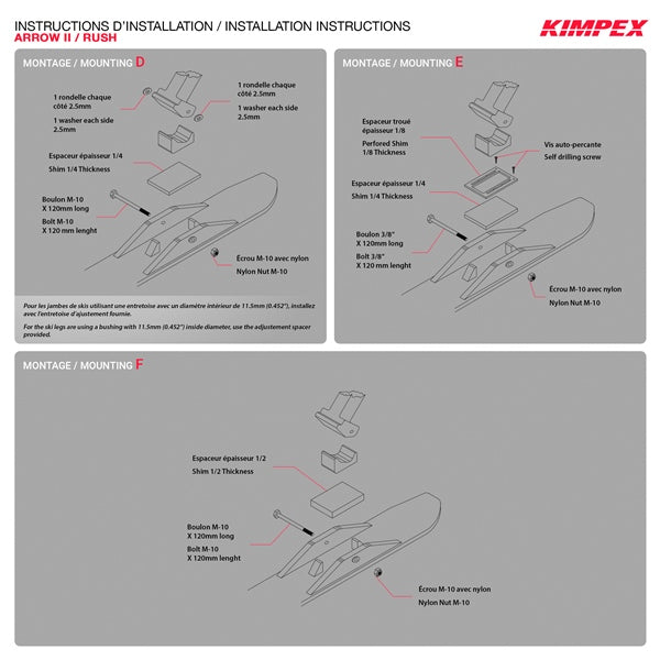 Kimpex Rush Ski Kits