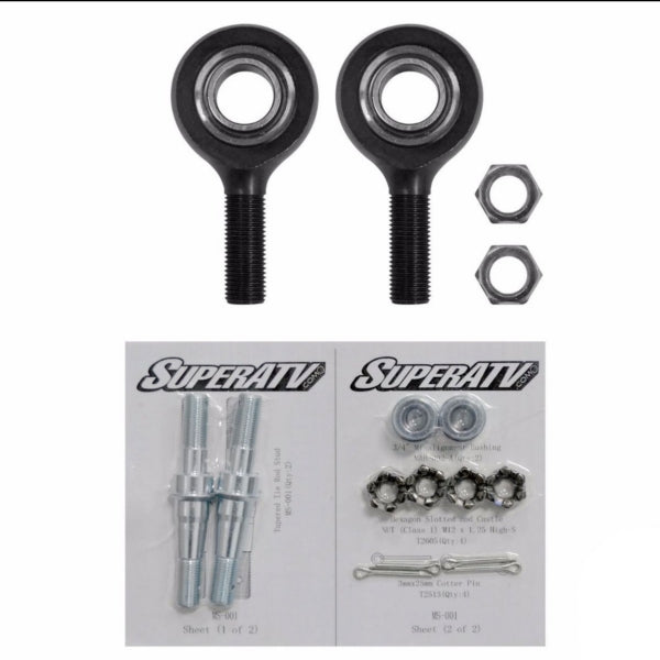 Super ATV Replacement Tie Rod End HD - Chromoly Steel