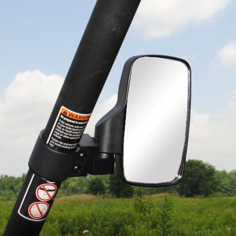 Super ATV Plastic lateral Mirror 8.5" x 4.25" 1.75" Clamp-On