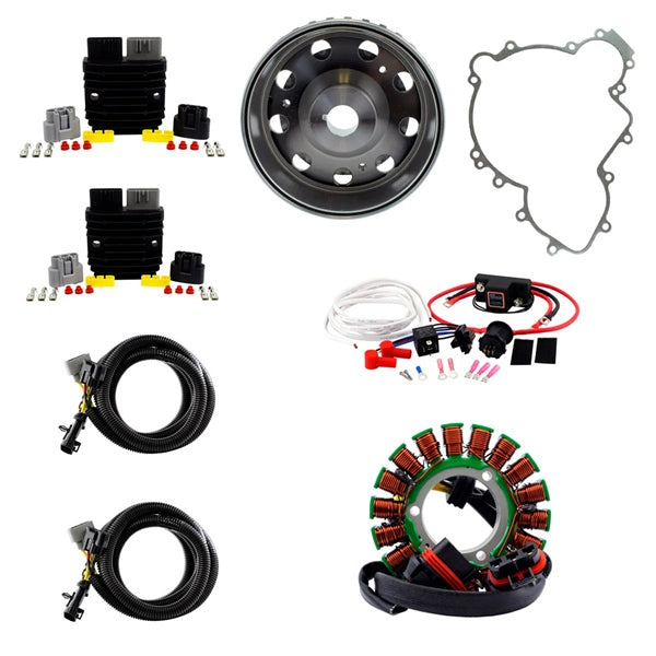 Kimpex HD 900W SPLYT Stator, Regulator, Dual Battery Isolator, Flywheel and Gasket POLARIS - 345605