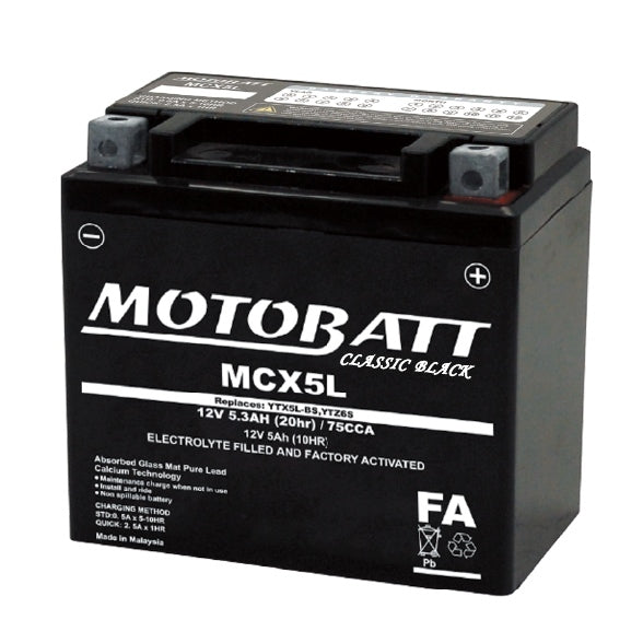 Motobatt Classic Black Battery