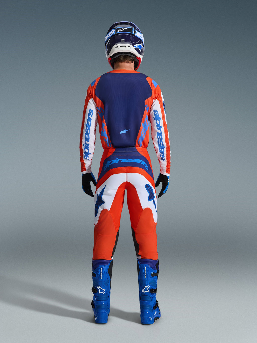 Pant Fluid Grid Oran/Blue