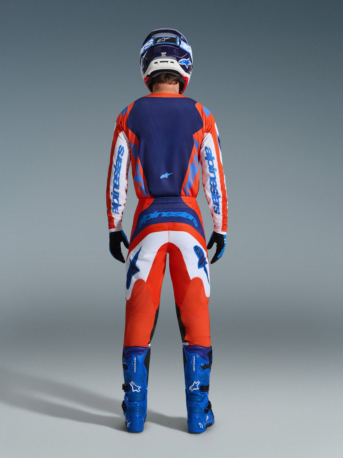 Pant Fluid Grid Oran/Blue