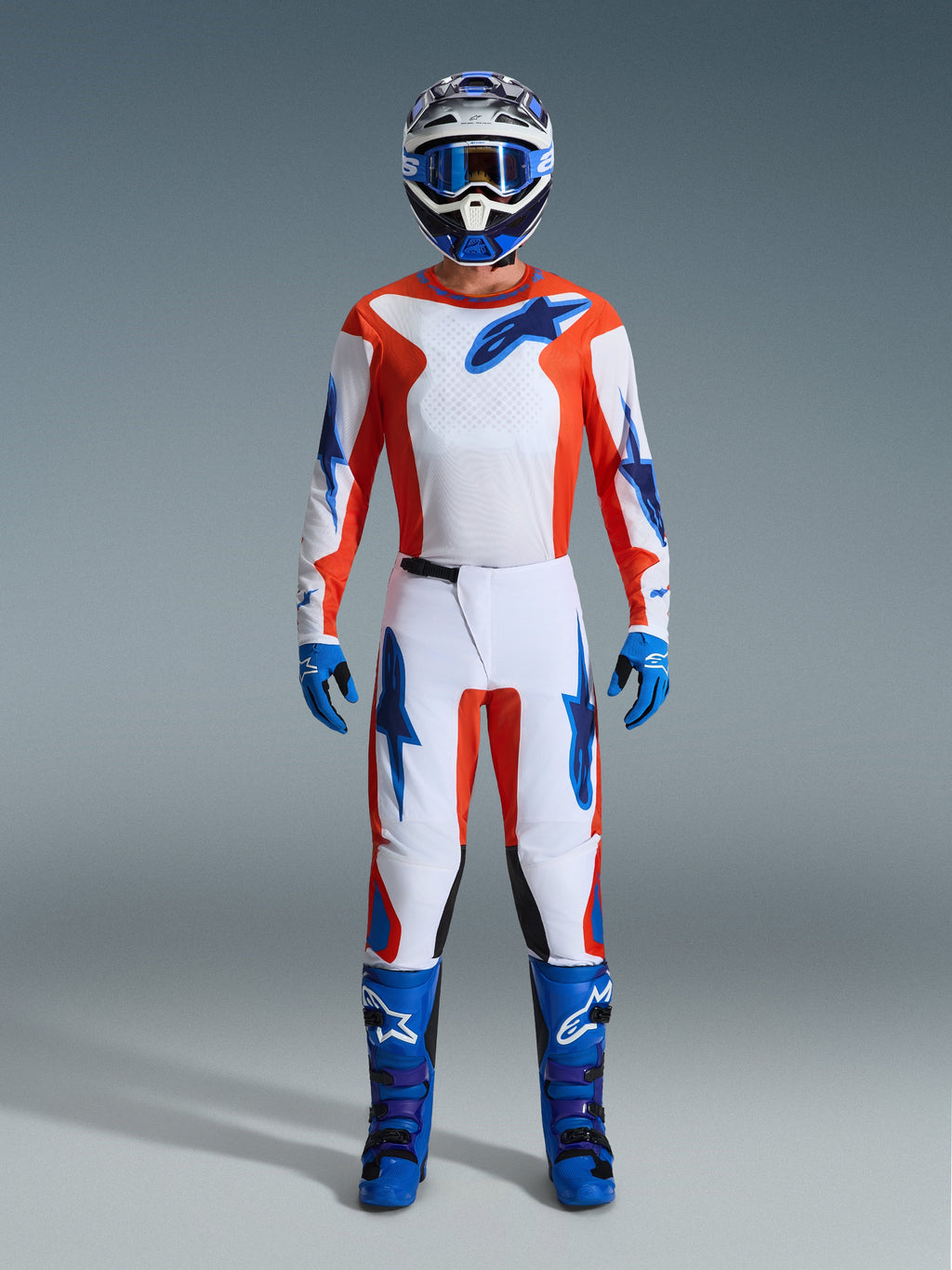 Pant Fluid Grid Oran/Blue